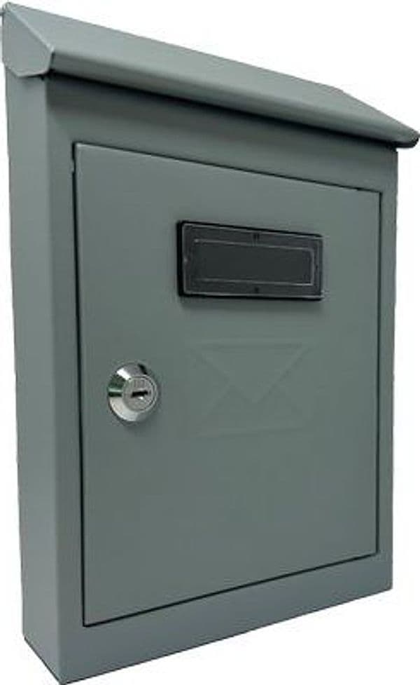 Cassetta Posta Tradizione con Cilindro Mini Acciaio Vern Grigio 175X50 H – Autres