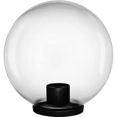 Lampione Globo Trasparente Max Watt 60 E27 230 V 25 cm 2 Pezzi - 2