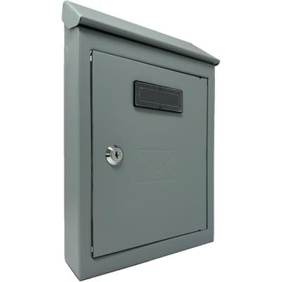Cassetta Posta Tradizione con Cilindro Maxi Acciaio Vern Grigio 200X60 - 2