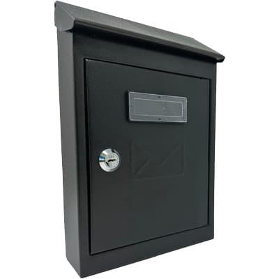 Cassetta Posta Tradizione con Cilindro Maxi Acciaio Vern Nero 200X60 H.300 - 2