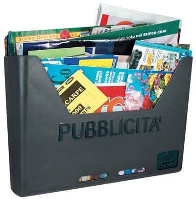 Cassetta Porta Pubblicita Carosello Alubox Policarbonato Antracite Mm - 2