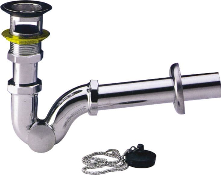 Sifone in Ottone Cromato a Esse senza Piletta Misura 1.1/4 - 2