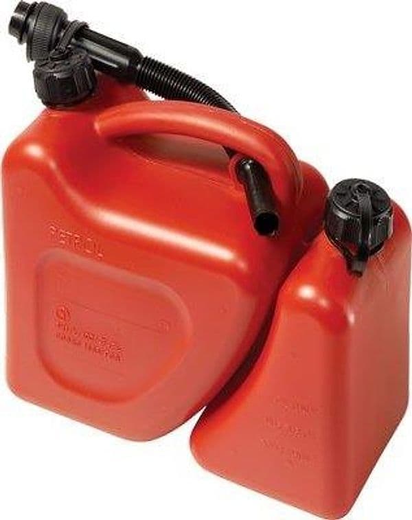 Tanica Carburante Doppio Uso Pp Rosso Lt 5 con 2 – Autres