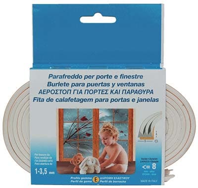 Parafreddo Geko Strip Profilo e Gomma Epdm Espansa Bianco 6 m 10 Pezzi - 2