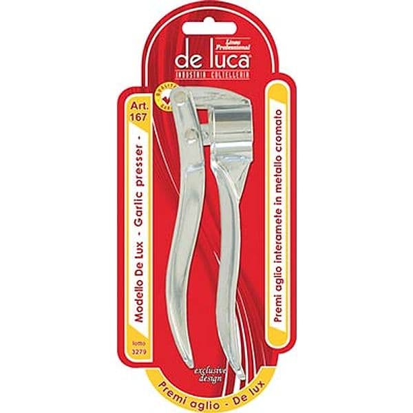 Premi Aglio De Lux Super De Luca Metallo Cromato 3 Pezzi – Deluca