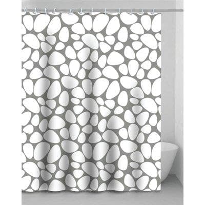 Tenda Doccia Stone in Vinile con Anelli 120 x 200 cm 2 Pezzi - 2