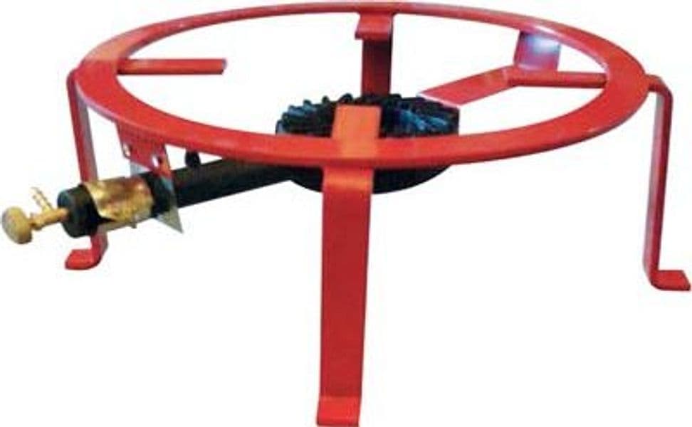 Fornellone Tondo Bruciatore Ghisa Acciaio Piatto Vern 50 cm 2 Pezzi - 2