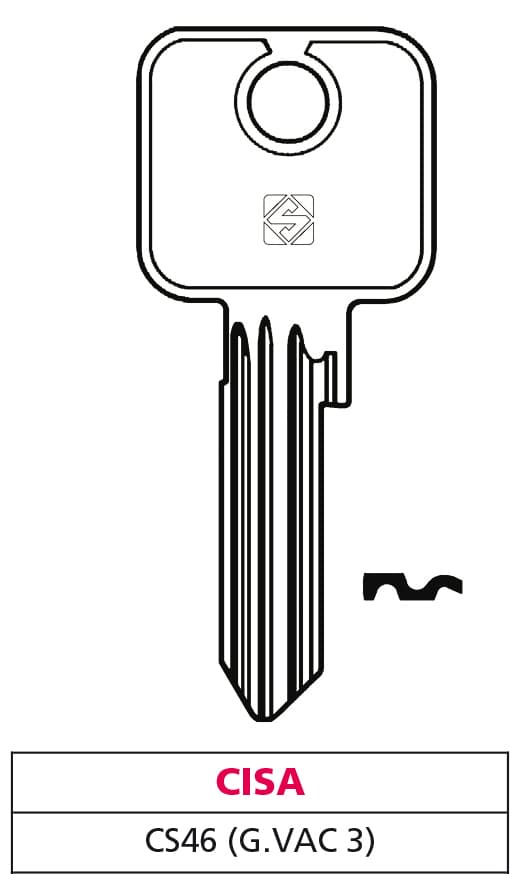 Chiave Ottone CS46 (g. Vac 3) Cisa 10 Pezzi Silca - 2
