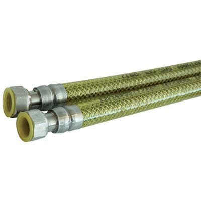 Tubo Gas Flessibile Ff Supergas Parigi Inox PVC ½ff Cm 200 - 2