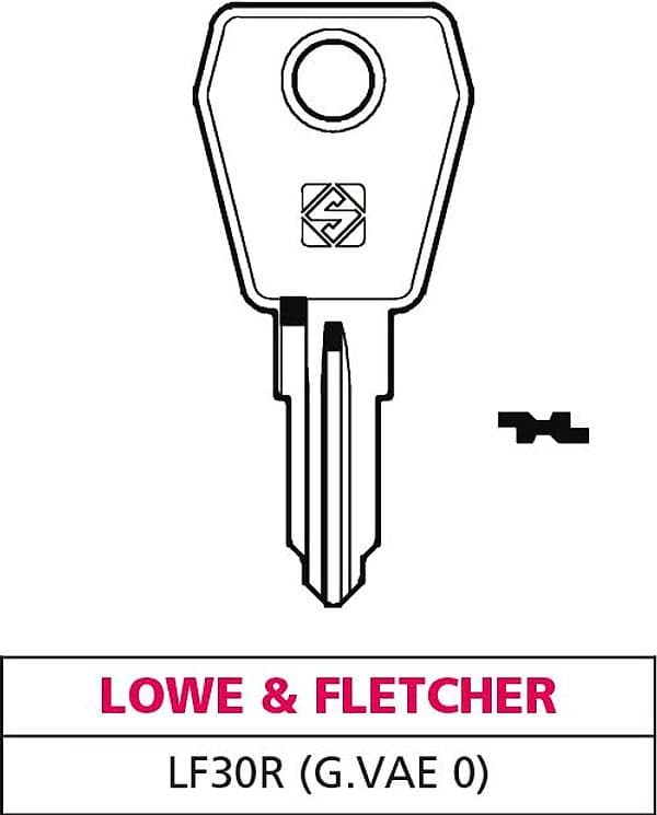 Chiave Ottone LF30R (g. Vae 0) Lowe & Fletcher 10 Pezzi Silca