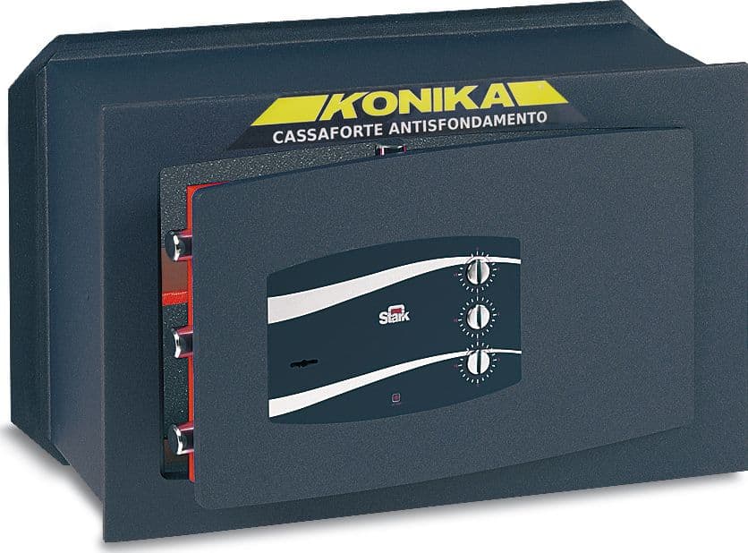 Cassaforte da Muro Chiusura con Chiave+combinatore Mm 490 x 195X320 H Stark - 2