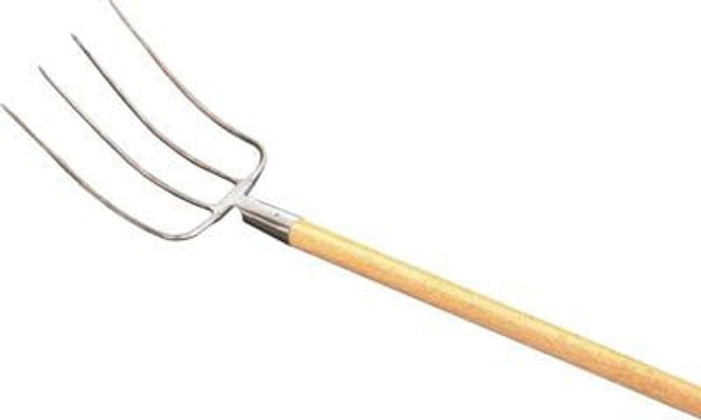 Forca Fieno con Manico Orsatti Acciaio Forgiato Faggio Denti 4 - 2