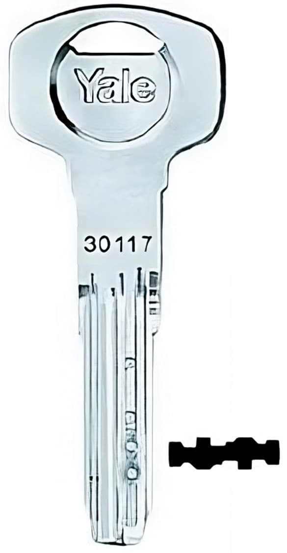 Chiave Grezza per Cilindri Europei Y2S 6 Perni 5 Pezzi Yale - 2