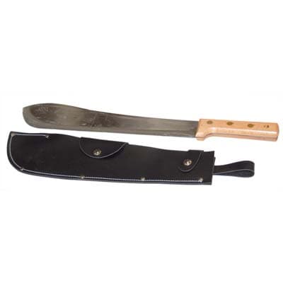 Roncola Machete 317 Leonelli Acciaio Forgiato Legno Cm 50 con Custodia - 2