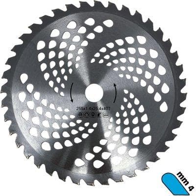 Disco per Decespugliatore al Tungsteno Stars Ø 255 mm 2,0 mm 4 mm 2 Pezzi - 2