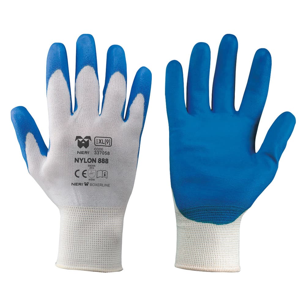 Guanti Neri 888 Nylon Poliuretano Art Tg. l 12 Coppia - 2