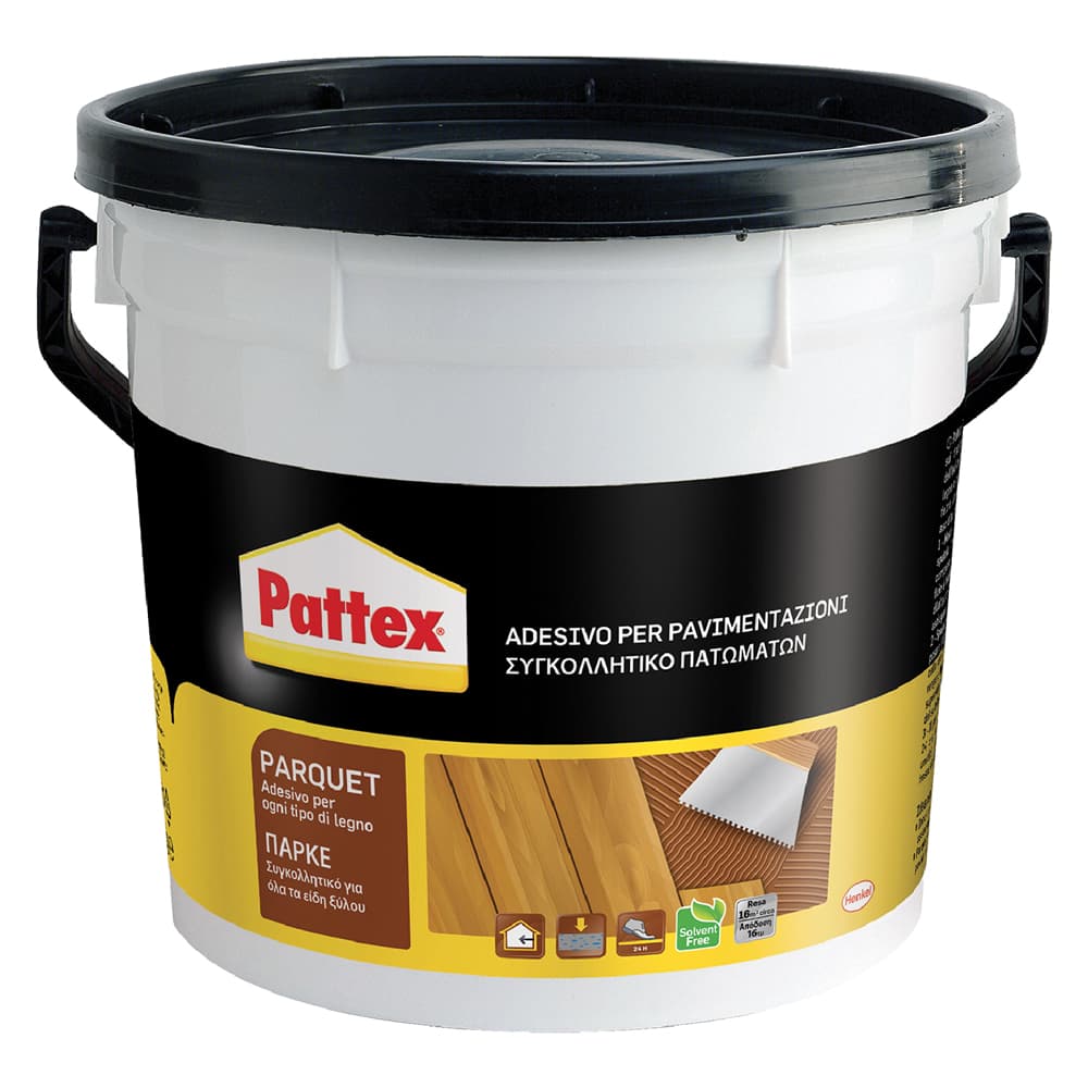Adesivo per Pavimenti Pattex Pattex Parquet Legno Secchio Plastico 5 kg - 2