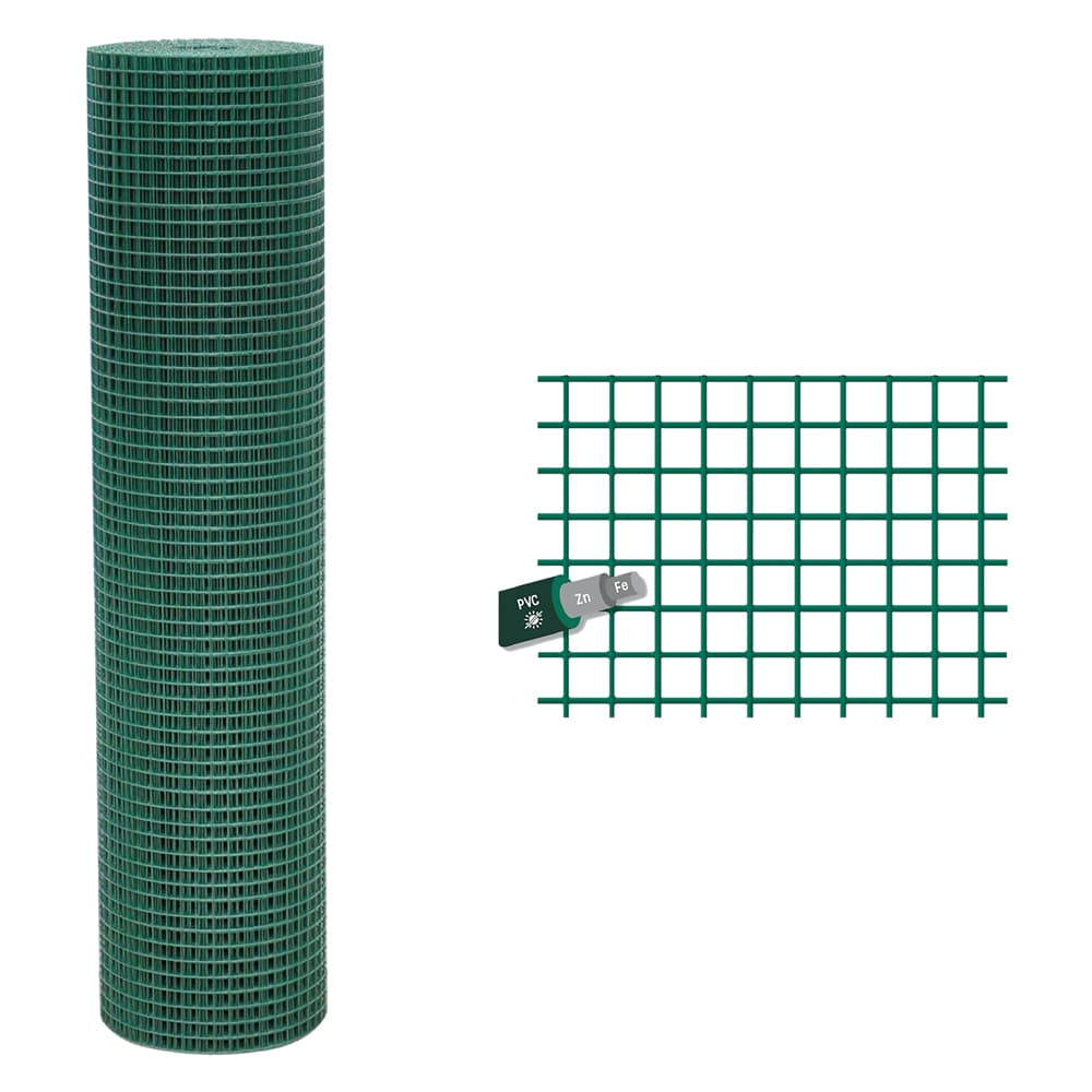 Rete Elettrosaldata Plastificata H 100 F.1,0 Sidex 6 x 6 mm - 2