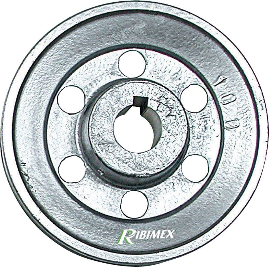 Puleggia per Motore 1 Gola Asse Ribimex Ø 100 in Alluminio 19 mm - 2
