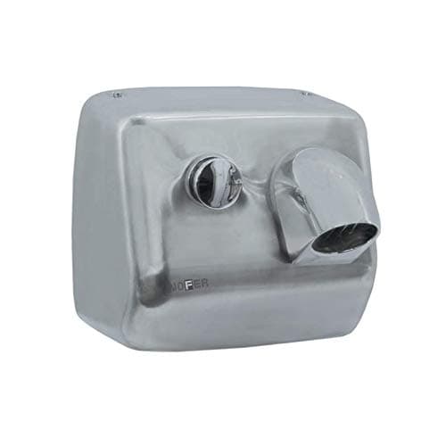 Asciugamano Elettrico con Pulsante Inox Cromato Satinato Zonda Nofer - 2