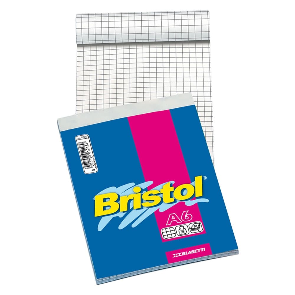 Blocco Note Formato A6 60 Fogli Blasetti Bristol