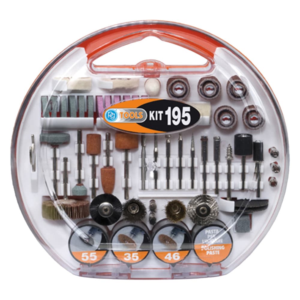 Accessori per Mini Trapano in Kit Pg 195 Pezzi - 2