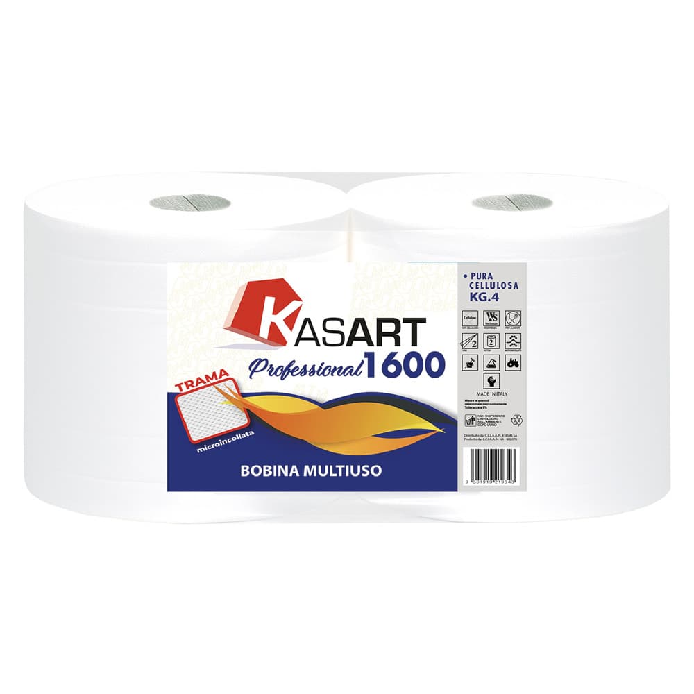 Bobina Kasart Professional 1600 Carta a Rotolo Circa 2 2,03 kg - 2