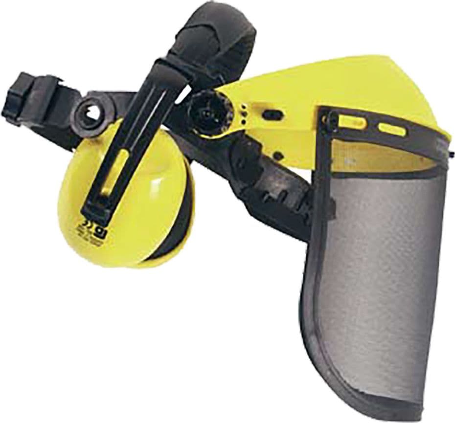 Visiera con Schermo a Rete e Cuffie in - 2