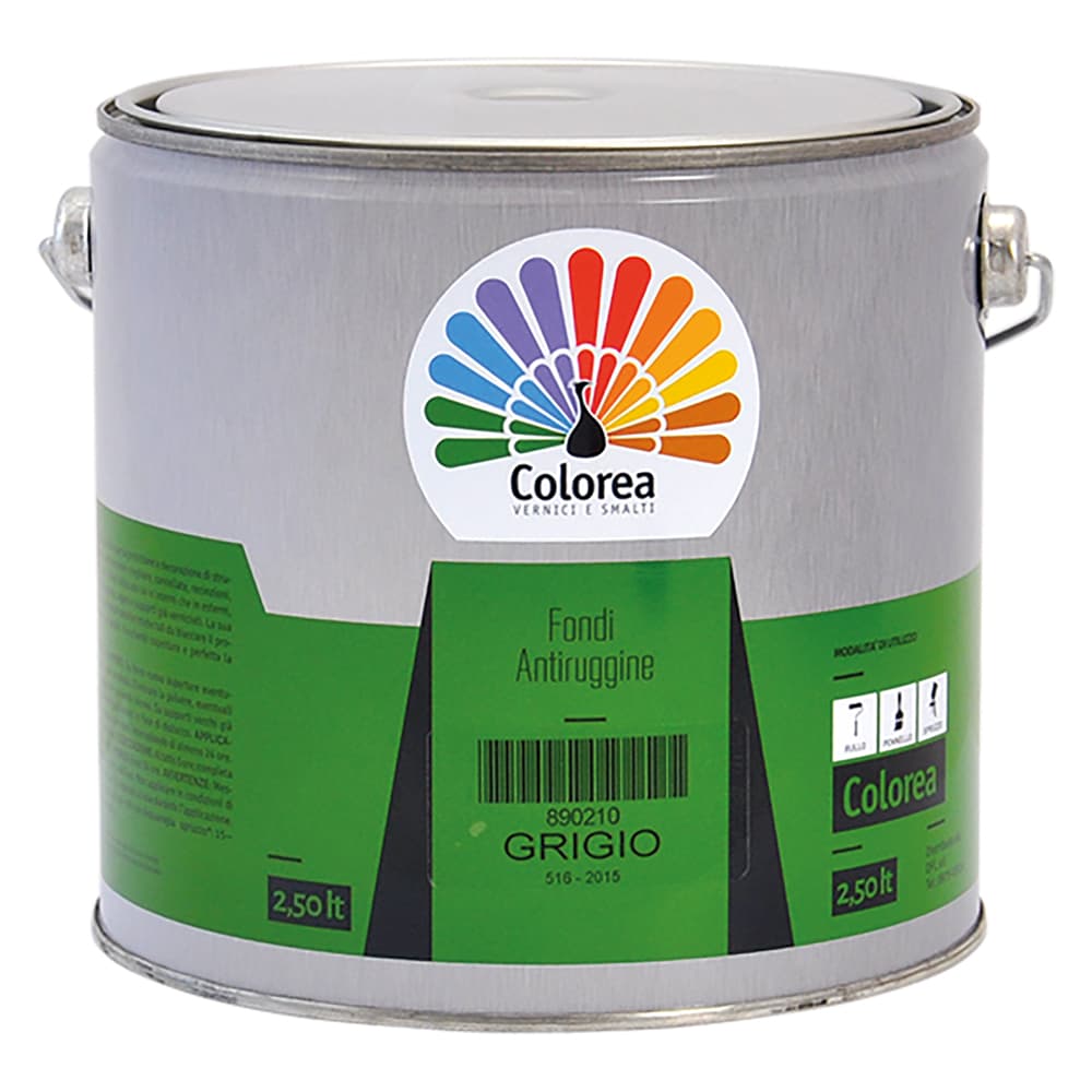 Antiruggine Sintetica Colorea Colorea Bianco 6 Pezzi 0,5 lt - 2