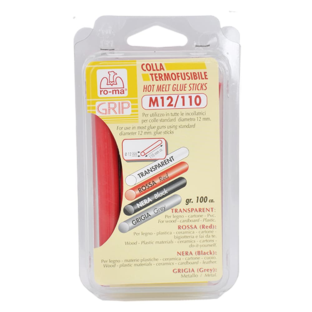 Colla Termofusibile Lung. Col. Nero 110 mm Ø 12 mm - 2