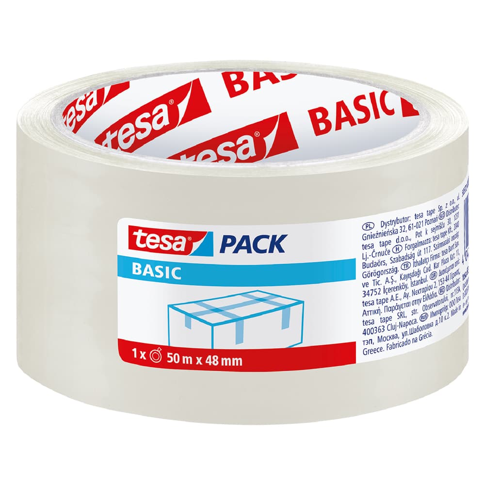 Nastro per Imballaggio 48 x Avana Tesa Basic PP 36 Pezzi 58573 mm 50 mt - 2
