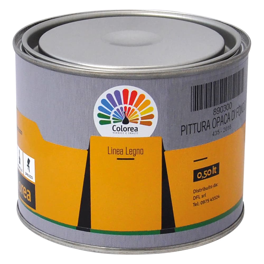 Pittura Opaca di Fondo Colorea Colorea 6 Pezzi 0,500 lt - 2