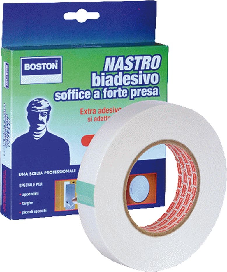 NASTRO BIADESIVO mm. 25 x 5  mt - Sp.0,9  - BOSTON - 2