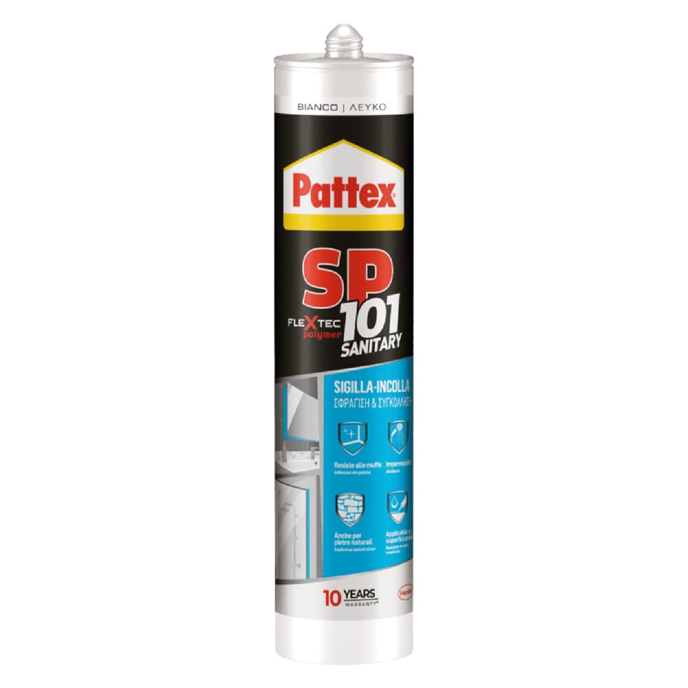 Sigillante Neutro Pattex Pattex SP101 Sanitary Bianco - 2