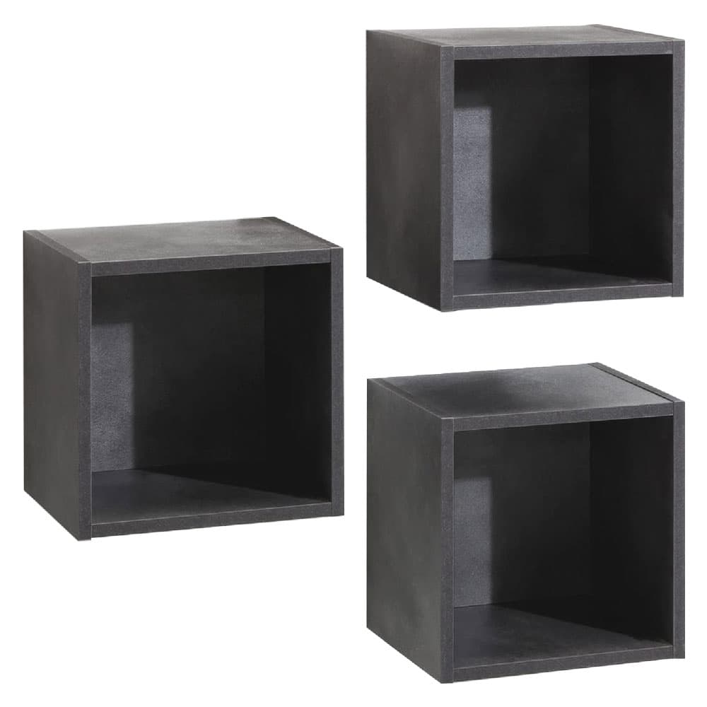 Pensile a Giorno Cubo Linea Cemento Composad Vittoria 28 x 35 x 35 cm - 2