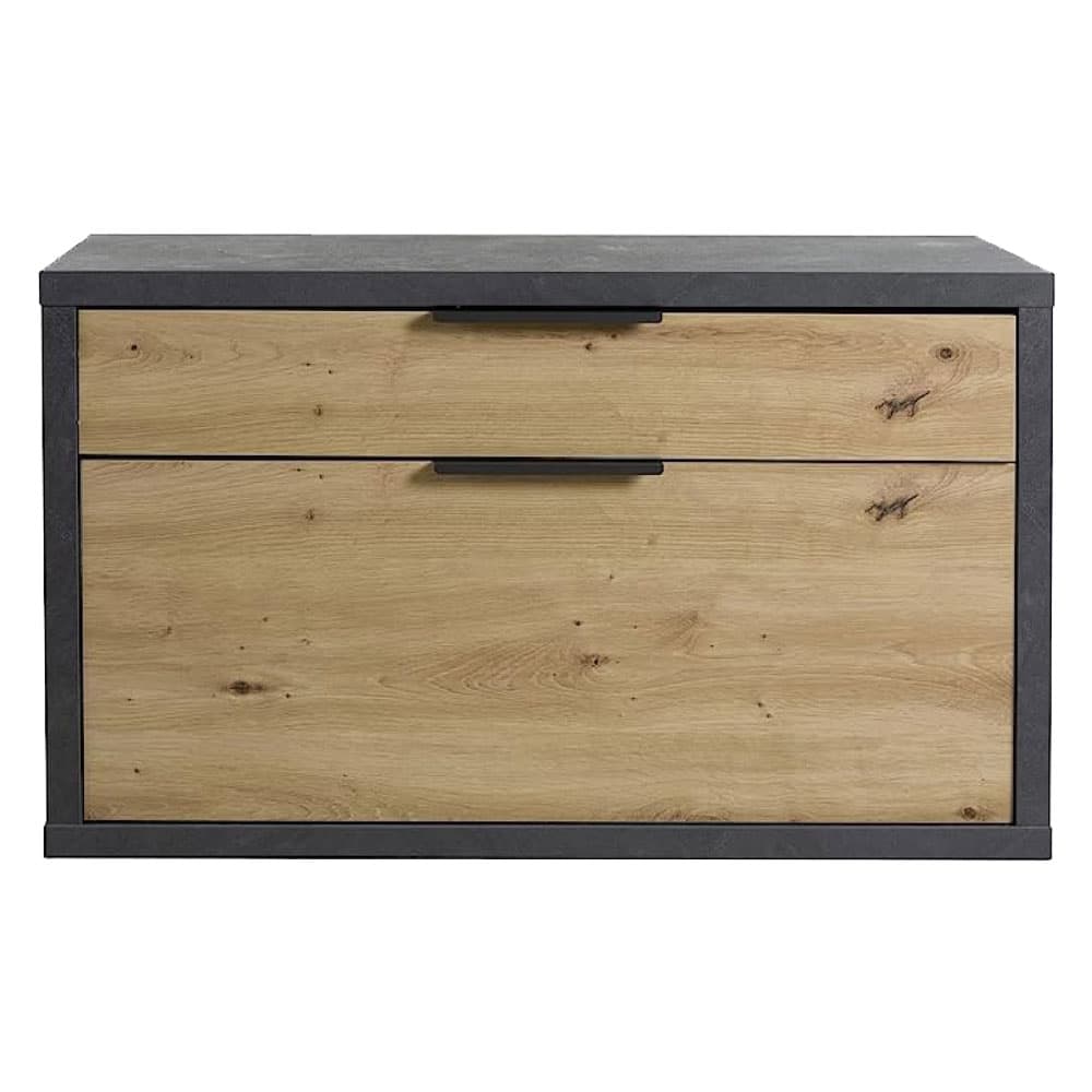 Panca Monocassetto 1 Ribalta Linea Rovere Composad Segno 35 x 85 x 52 cm - 2