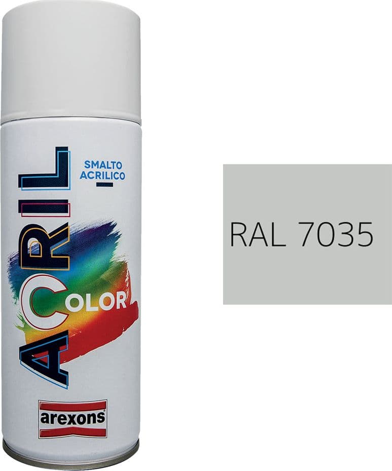Smalto Spray Acrilico Ral 7035 Arexons Grigio Chiaro 6 Pezzi
