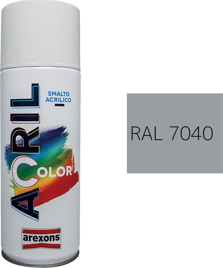 Smalto Spray Acrilico Ral 7040 Arexons Grigio Finestra