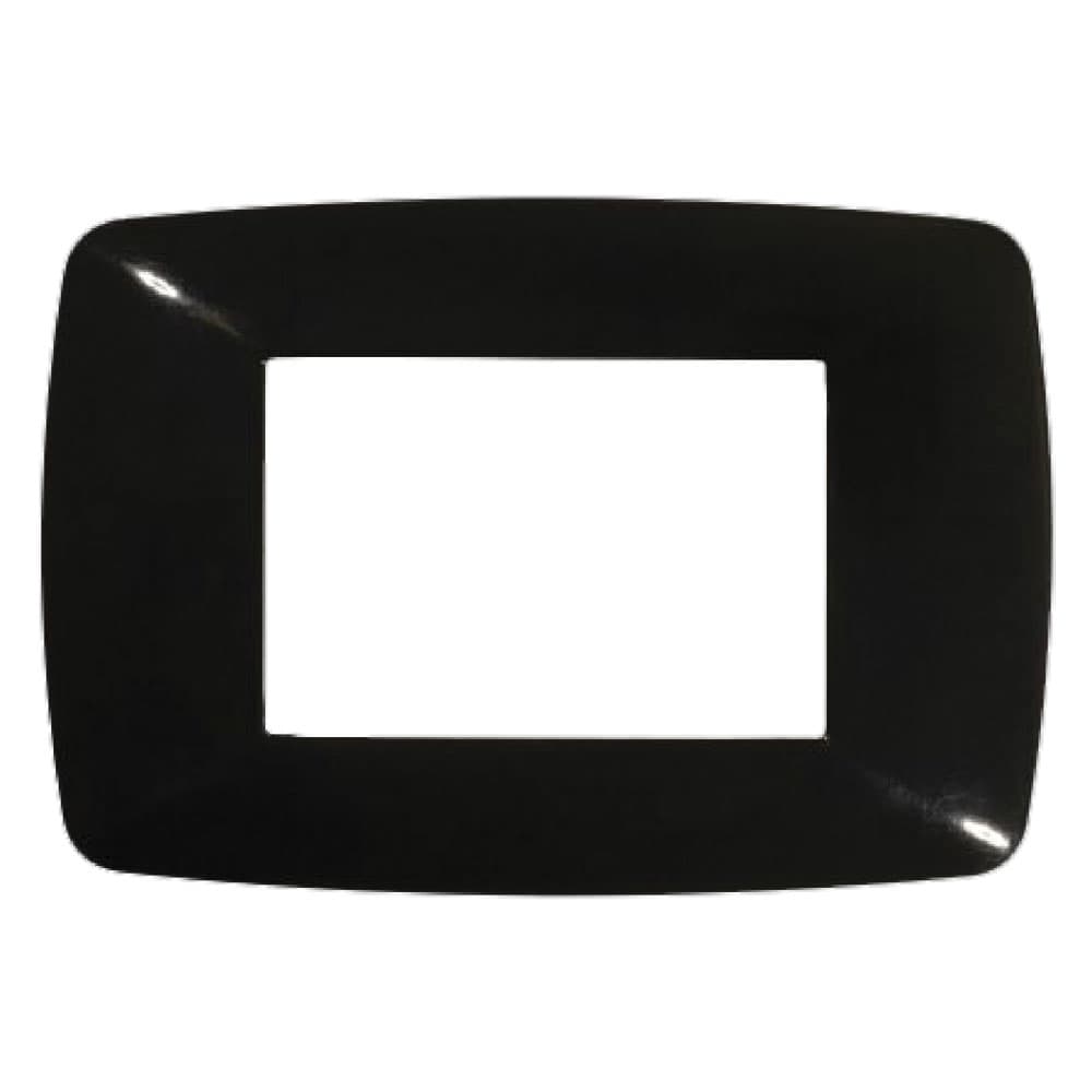 Placca Feb Brio Colore Nero 3 Posti 3203 N - 2