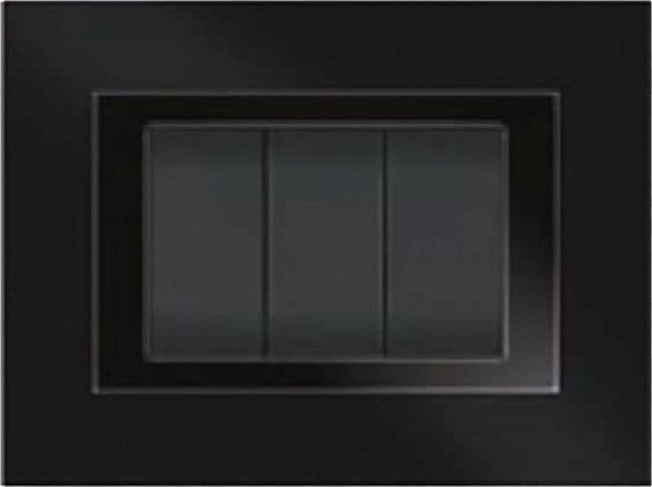 Placca Feb Elite Colore Nero 3 Posti 5703 Ab - 2