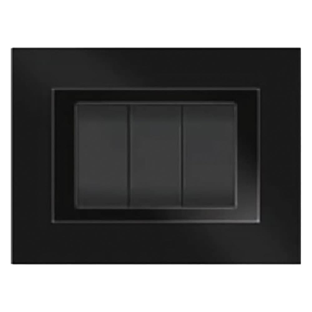 Placca Feb Elite Colore Nero 3 Posti 5703 Ab - 2