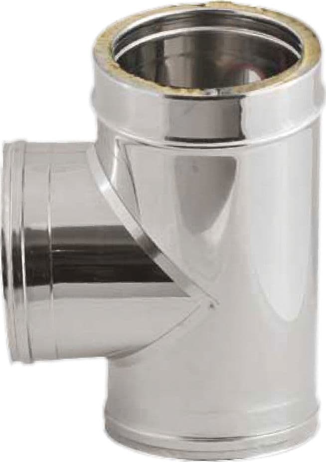 Raccordo Doppia Parete a 90° Ee ¸ 25 Kasart T in Acciaio Inox 20 cm - 2
