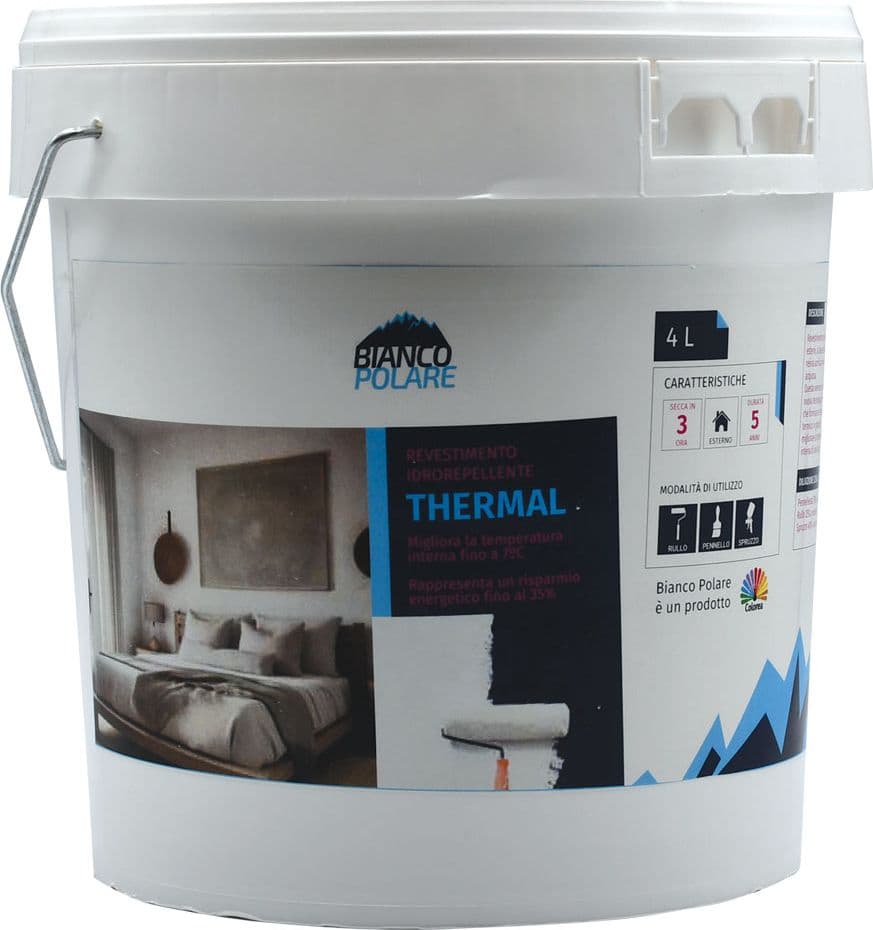 RIVESTIMENTO IDROREPELLENTE 'THERMAL' lt.  4  - BIANCO POLARE - 2