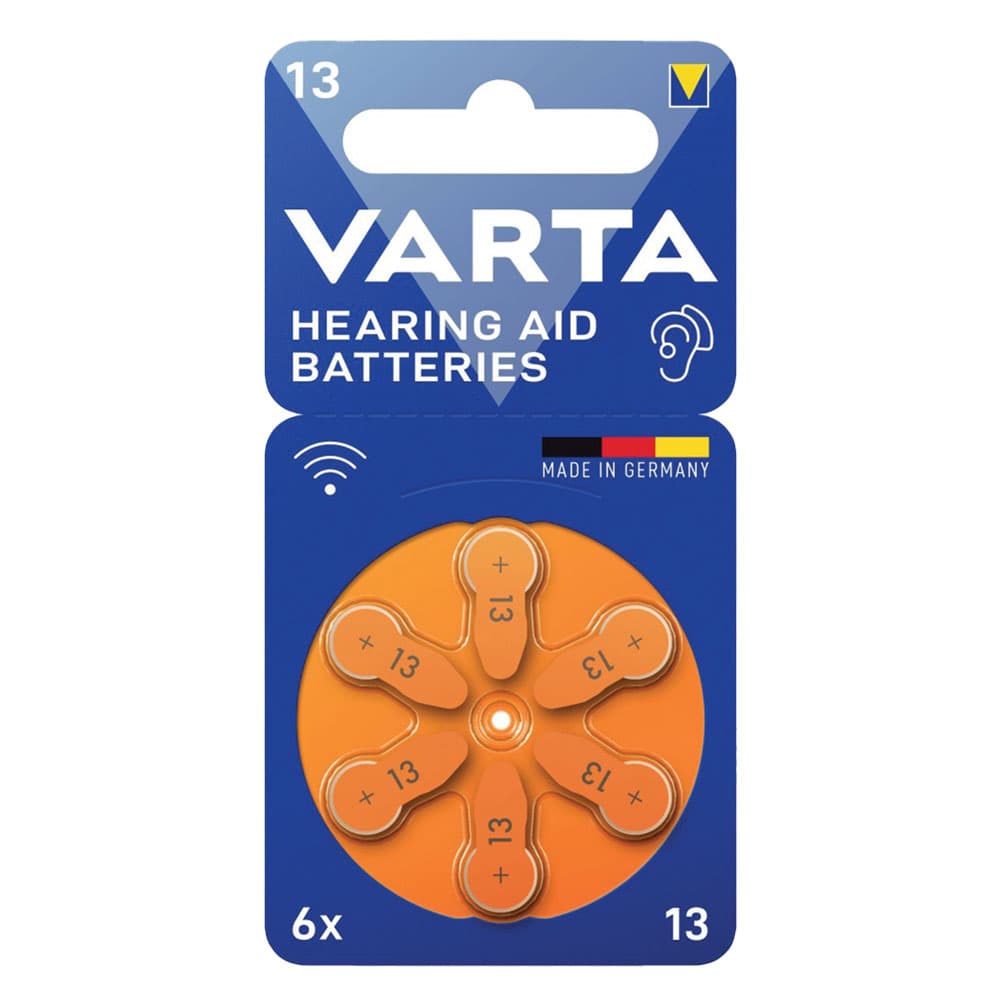 Pila per Apparecchi Acustici PZ 6 Varta 13 1,45 v - 2