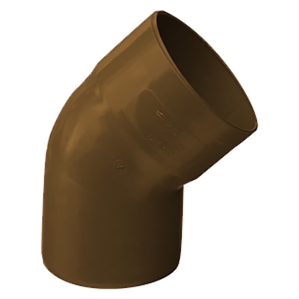 Curva 45 E?° per Tubo Pluviale in PVC 45 E?° E?e ? 80 (Aperta) - 2