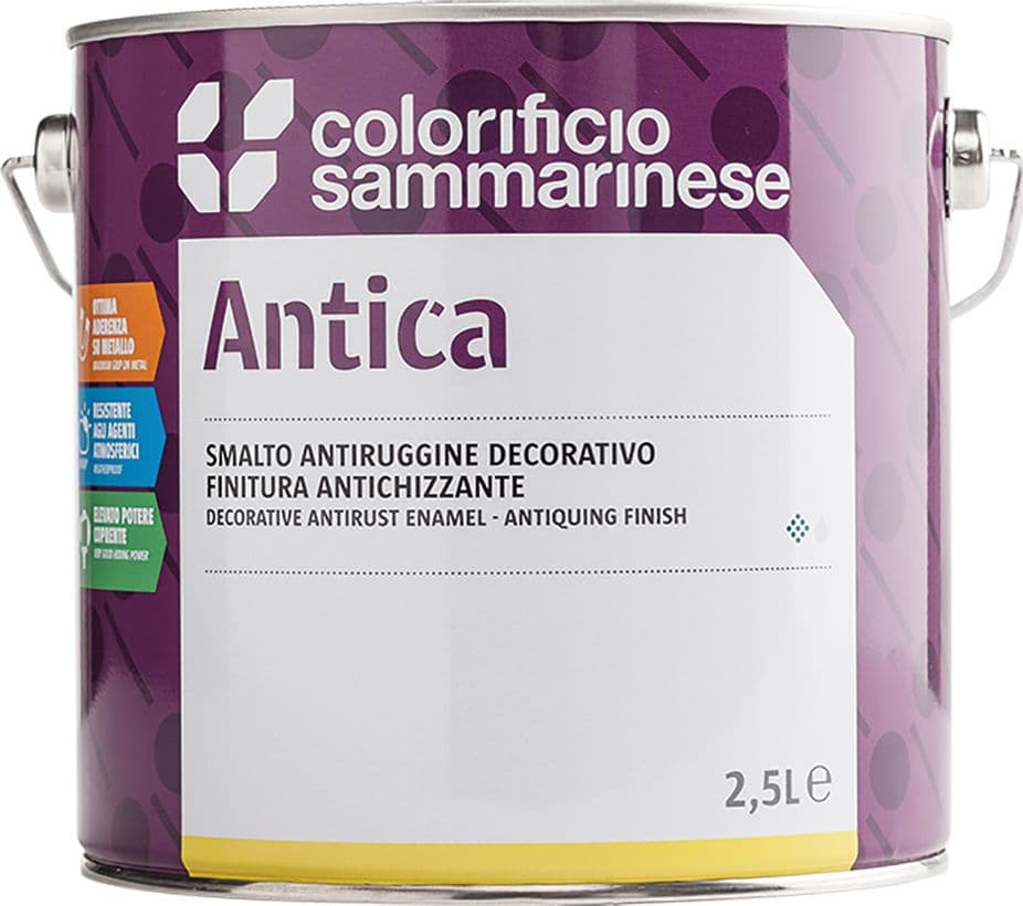 Smalto Antiruggine Colorificio Sammarinese Antica Grana 6 Grossa - 2