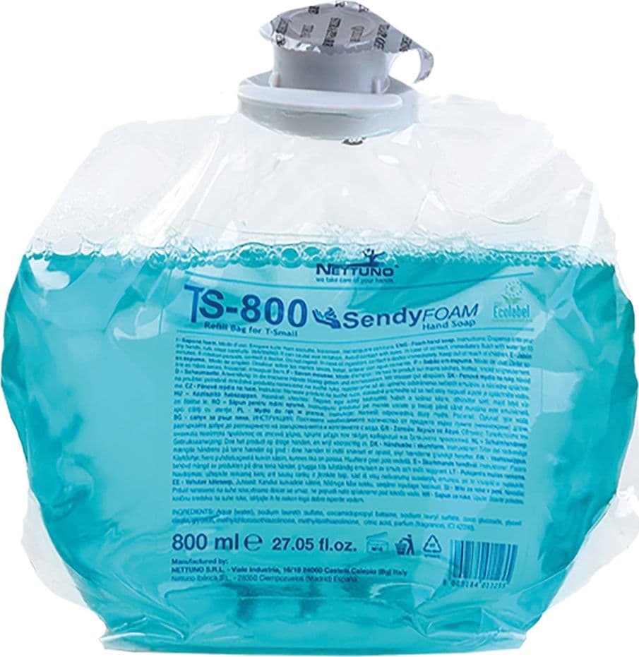 Sapone Mousse T S800 Nettuno Sendy Foam 6 Pezzi 800 ml - 2