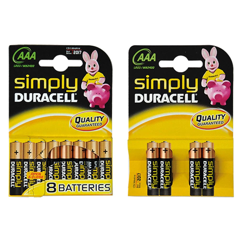 Pila Ministilo PZ 5 Duracell Mn 2400 1,5 v Aaa Simply 10 Blister - 2