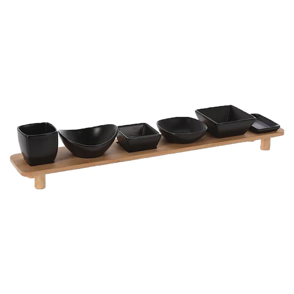 Vassoio in Bimateriale con Set Ciotole 50 x 10 x 8 cm - 2