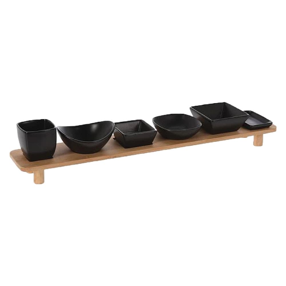 Vassoio in Bimateriale con Set Ciotole 50 X 10 X 8 cm – Autres